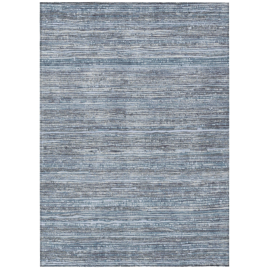 Piper Looms Chantille Stripes ACN1846 Sky Machine Washable Area Rug main image