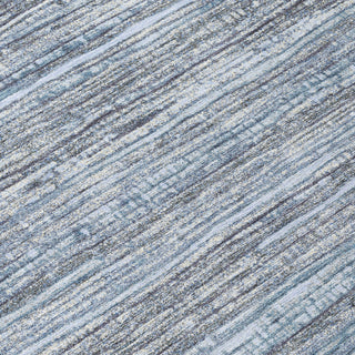 Piper Looms Chantille Stripes ACN1846 Sky Machine Washable Area Rug Swatch Image