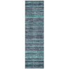 Piper Looms Chantille Stripes ACN1846 Teal Machine Washable Area Rug Runner Main Image