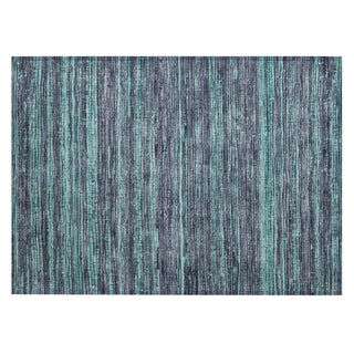Piper Looms Chantille Stripes ACN1846 Teal Machine Washable Area Rug Scatter Main Image