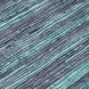 Piper Looms Chantille Stripes ACN1846 Teal Machine Washable Area Rug Swatch Image