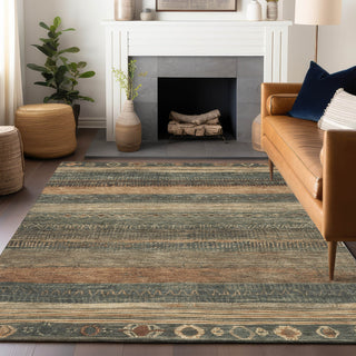 Piper Looms Chantille Aztec ACN1847 Fern Machine Washable Area Rug Lifestyle Image Feature