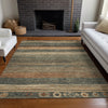 Piper Looms Chantille Aztec ACN1847 Fern Machine Washable Area Rug Lifestyle Image Feature