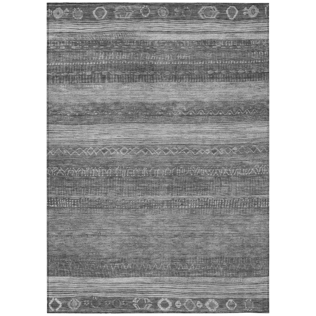 Piper Looms Chantille Aztec ACN1847 Gray Machine Washable Area Rug main image