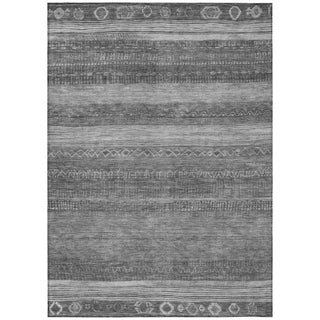 Piper Looms Chantille Aztec ACN1847 Gray Machine Washable Area Rug main image