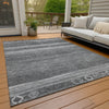 Piper Looms Chantille Aztec ACN1847 Gray Machine Washable Area Rug Outdoor Lifestyle Image Feature