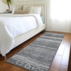Piper Looms Chantille Aztec ACN1847 Gray Machine Washable Area Rug Runner Lifestyle Image Feature