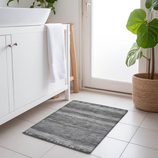 Piper Looms Chantille Aztec ACN1847 Gray Machine Washable Area Rug Scatter Lifestyle Image Feature