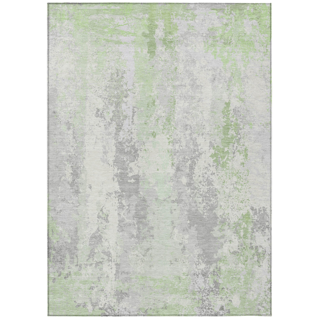 Piper Looms Chantille Abstract ACN1848 Aloe Machine Washable Area Rug main image