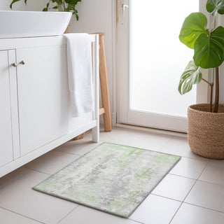 Piper Looms Chantille Abstract ACN1848 Aloe Machine Washable Area Rug Scatter Lifestyle Image Feature