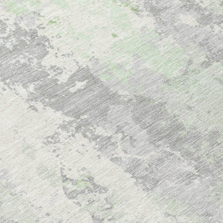 Piper Looms Chantille Abstract ACN1848 Aloe Machine Washable Area Rug Swatch Image