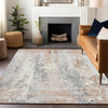 Piper Looms Chantille Abstract ACN1848 Coral Machine Washable Area Rug Lifestyle Image Feature