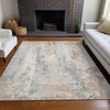 Piper Looms Chantille Abstract ACN1848 Coral Machine Washable Area Rug Lifestyle Image Feature