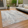 Piper Looms Chantille Abstract ACN1848 Coral Machine Washable Area Rug Outdoor Lifestyle Image Feature