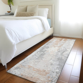 Piper Looms Chantille Abstract ACN1848 Coral Machine Washable Area Rug Runner Lifestyle Image Feature