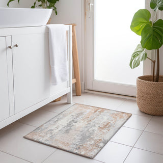 Piper Looms Chantille Abstract ACN1848 Coral Machine Washable Area Rug Scatter Lifestyle Image Feature