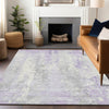 Piper Looms Chantille Abstract ACN1848 Lavender Machine Washable Area Rug Lifestyle Image Feature
