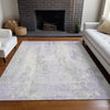 Piper Looms Chantille Abstract ACN1848 Lavender Machine Washable Area Rug Lifestyle Image Feature
