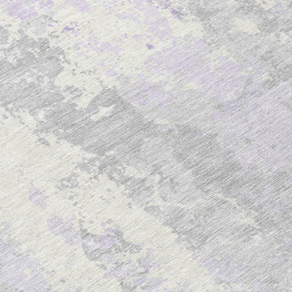 Piper Looms Chantille Abstract ACN1848 Lavender Machine Washable Area Rug Swatch Image