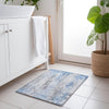 Piper Looms Chantille Abstract ACN1848 Sky Machine Washable Area Rug Scatter Lifestyle Image Feature