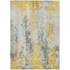 Piper Looms Chantille Abstract ACN1848 Yellow Machine Washable Area Rug main image