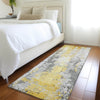Piper Looms Chantille Abstract ACN1848 Yellow Machine Washable Area Rug Runner Lifestyle Image Feature