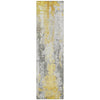 Piper Looms Chantille Abstract ACN1848 Yellow Machine Washable Area Rug Runner Main Image