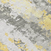 Piper Looms Chantille Abstract ACN1848 Yellow Machine Washable Area Rug Swatch Image