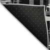 Piper Looms Chantille Stripes ACN1849 Black Machine Washable Area Rug Backing Image