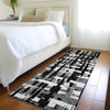 Piper Looms Chantille Stripes ACN1849 Black Machine Washable Area Rug Runner Lifestyle Image Feature