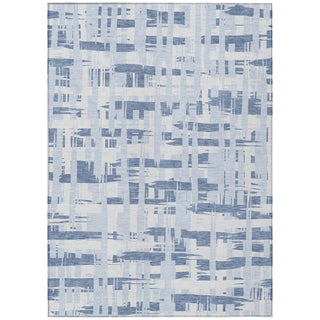 Piper Looms Chantille Stripes ACN1849 Blue Machine Washable Area Rug main image