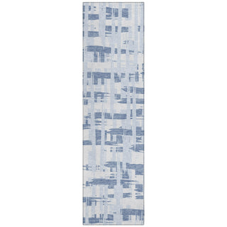Piper Looms Chantille Stripes ACN1849 Blue Machine Washable Area Rug Runner Main Image