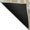Piper Looms Chantille Stripes ACN1849 Gold Machine Washable Area Rug Backing Image