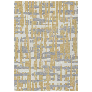 Piper Looms Chantille Stripes ACN1849 Gold Machine Washable Area Rug main image