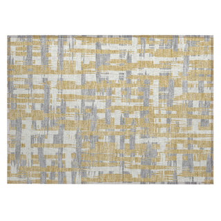 Piper Looms Chantille Stripes ACN1849 Gold Machine Washable Area Rug Scatter Main Image