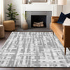 Piper Looms Chantille Stripes ACN1849 Gray Machine Washable Area Rug Lifestyle Image Feature