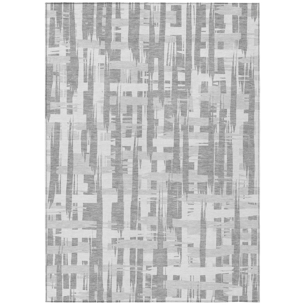 Piper Looms Chantille Stripes ACN1849 Gray Machine Washable Area Rug main image