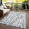 Piper Looms Chantille Stripes ACN1849 Gray Machine Washable Area Rug Outdoor Lifestyle Image Feature