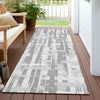 Piper Looms Chantille Stripes ACN1849 Gray Machine Washable Area Rug Runner Outdoor Lifestyle Image Feature