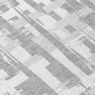 Piper Looms Chantille Stripes ACN1849 Gray Machine Washable Area Rug Swatch Image