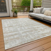 Piper Looms Chantille Stripes ACN1849 Ivory Machine Washable Area Rug Outdoor Lifestyle Image Feature