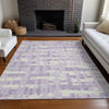 Piper Looms Chantille Stripes ACN1849 Lavender Machine Washable Area Rug Lifestyle Image Feature