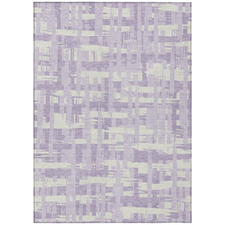 Piper Looms Chantille Stripes ACN1849 Lavender Machine Washable Area Rug main image