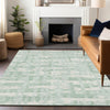 Piper Looms Chantille Stripes ACN1849 Mint Machine Washable Area Rug Lifestyle Image Feature