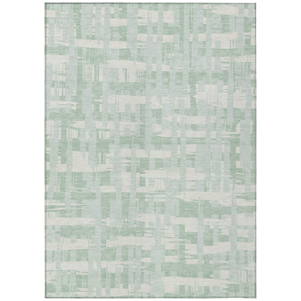 Piper Looms Chantille Stripes ACN1849 Mint Machine Washable Area Rug main image