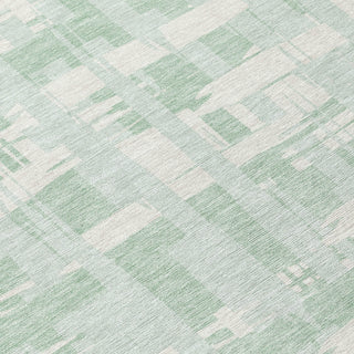 Piper Looms Chantille Stripes ACN1849 Mint Machine Washable Area Rug Swatch Image