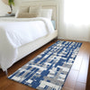 Piper Looms Chantille Stripes ACN1849 Navy Machine Washable Area Rug Runner Lifestyle Image Feature