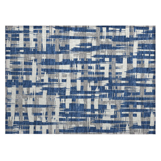 Piper Looms Chantille Stripes ACN1849 Navy Machine Washable Area Rug Scatter Main Image