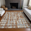Piper Looms Chantille Stripes ACN1849 Paprika Machine Washable Area Rug Lifestyle Image Feature