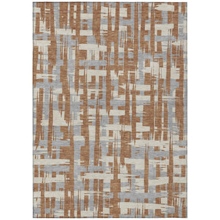Piper Looms Chantille Stripes ACN1849 Paprika Machine Washable Area Rug main image